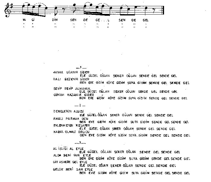 Kavak Uzan�r Gider (Ele G�zel O�lan)