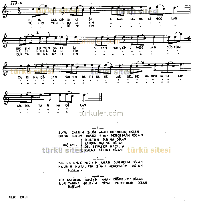 Suya �ald�m S�l���