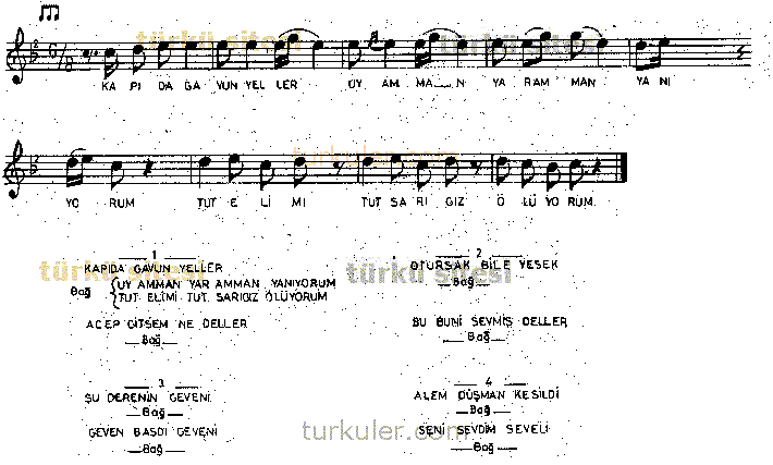 Kap�da Gavun Yerler