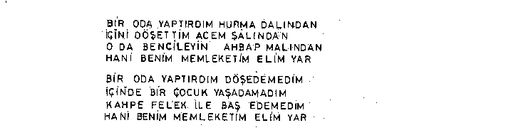 Bir Oda Yaptrdm Hurma Dalndan-1