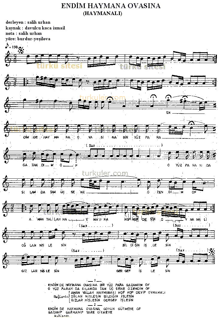 Endim Haymana Ovas�na