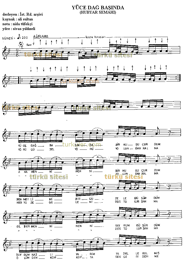 Yce Da Banda Bir Ku Uurdum (Hubyar Semah)