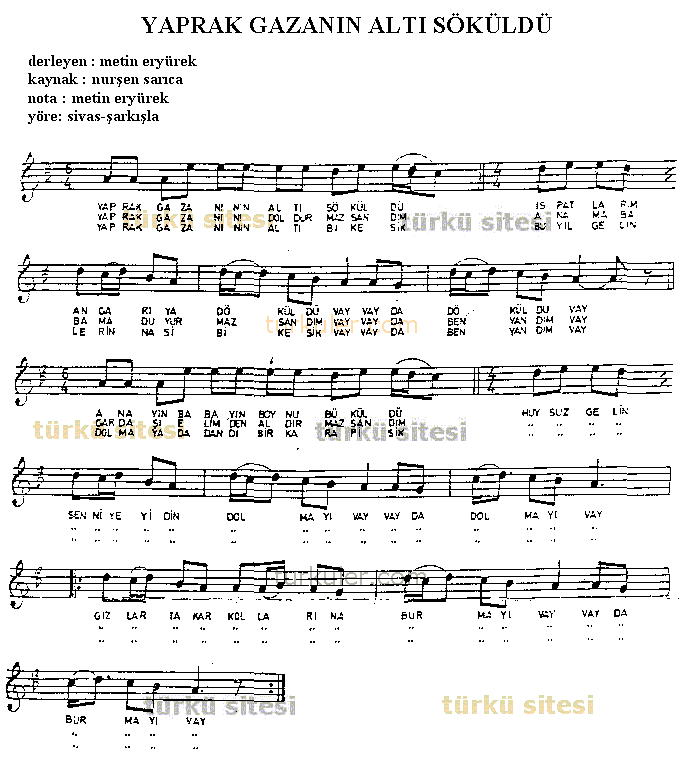 Yaprak Gazann Alt Skld